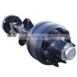 English type 8 hole trailer axle with round beam, JAP stud