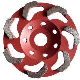 V Shape Tornado Grinding Cup Wheel Diamond Grinding Cup Wheel Disc for Concrete Granite Marble Stone thumbnail-3