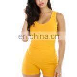 Wholesale Women One Piece Crew Neck Short Sleeve Bodycon Jumpsuit thumbnail-6