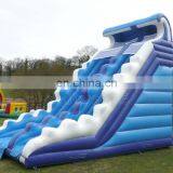 Inflatables Dry Slides Outdoor Inflatable Blue Wave Boncer Slide For Sale thumbnail-3