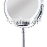 DDP shipping LED portable makeup mirror round 8 inch Makeup Desktop Cosmetic Mirror 10x Magnificationt mirror