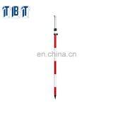 Aluminium Red and White Survey Telescopic Mini Prism Pole thumbnail-1