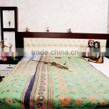 Vintage Kantha Quilt Reversible Throw Gudari Ralli Bedspread Bedding Handmade Jaipuri Kantha Quilt