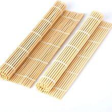 Durable Sushi Roller Mat 9.5 Inch Natural Bamboo Sushi Roll Maker thumbnail-1