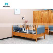 Wooden Guardrail Foldable Hospital Patient Lifting Electric Geriatric Beds for Nursing Home Care thumbnail-3