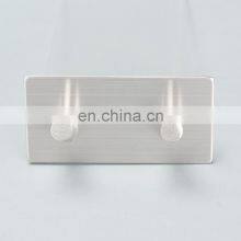 Direct Factory Supply Customized Logo Stainless Steel Kitchen Wall Hanger Bathroom Wall Mounted Double Hooks For Hanging thumbnail-5