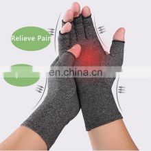 Hot Selling Therapy Reducing Swelling  Fingerless Compression Cotton Arthritis Gloves for Pain Relief