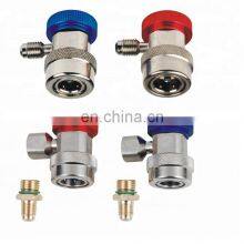 QC-ML QC-MH Schnellwechseladapter für Kraftfahrzeug-Manifold, Ladeadapter für Klimaanlagen, Kältemittel R134a, Messing-Schnellkupplung thumbnail-5