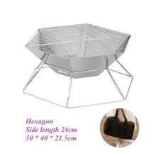 Outdoor Stainless Steel Folding Barbecue Grill thumbnail-4
