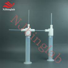 NJbinglab PFA Gas Washing Bottle, Tall Form, 100ml, No Precipitation