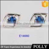 New Design Nice Cheap Earrings Blue Stone 925 Silver Earrings thumbnail-5