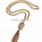 Fashion Women Body Chain Long Tassel Necklace Luxury Brand Jewelry Necklaces & Pendants Colorful Acrylic Statement Necklace cc thumbnail-1