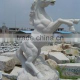 Natural stone white marble horse sculpture                        
                                                Quality Choice
