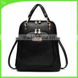 Big Capacity PU Leather Backpack Young Girls Daily Use Handbag