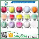 2016 Wholesale MulticolorLuxury Latex PU Artificial Flowers Sumptuous Tulip Head Real Touch Bouquet Wedding Bridal Decor thumbnail-6