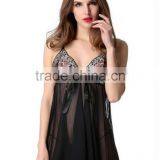Lace Splicing Dress With G-String thumbnail-2