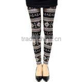 White Black Deer Print Tribal Leggings Wholesale Women Custom Leggings thumbnail-5