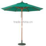 Wooden Green Patio Outdoor Umbrella ,aluninum Luxury Umbrella