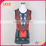New Arrival African Dashiki Women Printing Tank Top