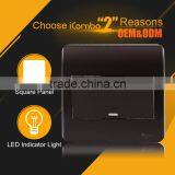Icombo PA1116 1Gang 1Way Lights Touch Wall Switch Electrical Cinnamon thumbnail-1