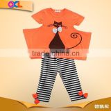 Ningbo populer sale great quality autumn suit set for baby girls christmas outfits