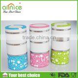 New Arrival 3 Layers Thermal Lunch Box / 2.0L Stainless Steel Food Carrier /thermos Food Warmer Container