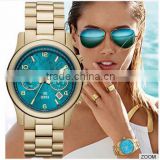 NEW !2016Michael Fashion casual Silica Gel USA Famous Brands Luxury Women Quartz Watch k gold wristwatch