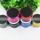 Hot Sale ! 2014 New S07U Portable Fashion Metal Bluetooth Wireless Speaker Hands-free Calls FM Radio LED Light 6 Color
