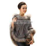 Raccoon Shawl Stole Genuine Real Cape Women's Fur Hooded Large Jacket