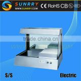 Stainless steel counter top chips worker with 720 watt hot food display for chips (SUNRRY SY-CW80T)