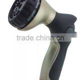 8 Patterns Solid Metal Hose Nozzle Thumb Control Garden Spray Gun thumbnail-1