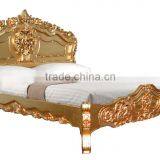 French Rococo Bed Gold Finished NFB016