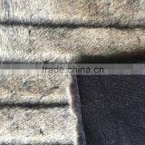 Brown Stripe Pattern Fake Fur Long Pile Fabric thumbnail-3