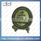 Custom 3D Zinc Alloy Antique Brass Commemorative Plates