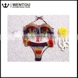 New Arrival Women Sexy Tassel Spa Bikini Swimsuit thumbnail-4