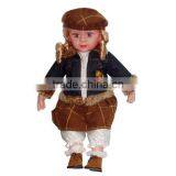 Antique Country Girl Baby Girl Moveable w Music Lovely New Electrical Doll With Hat thumbnail-5