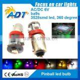 BA9S #44 #47 Bayonet 6.3V Pinball Led Bulb no Ghosting