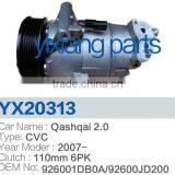 High Pressure 926001DB0A/92600JD200 Cheap Air 6PK Compressor Price List FOR Qashqai 2.0 thumbnail-2
