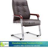 Fashionable Useful Leather Conference Chair Without Wheels thumbnail-1