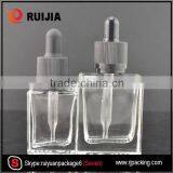 RUIJIA 15ml 30ml Rectangle Glass Dropper Bottle With Childproof and Tamper Evident Cap Wholesales thumbnail-2