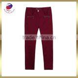 Cotton Pants Wine Sexy Long Pant for Young Lady thumbnail-1