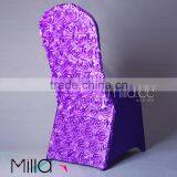 Embroidered Wedding Rosette Chair Cover thumbnail-2