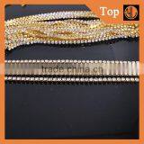 Crystal Close Rhinestone Chain Copper Cup Chain for Clothing Embellishment thumbnail-5