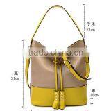 Women Leather Bucket Bag Designer Tote Bag thumbnail-6