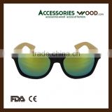 Premium Quality Trendy 2016 Free Logo Polarized CE UV400 Lens wood sunglasses