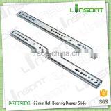 Popular 27mm Two Steps Ball Bearing Bearer Channel Kitchen Drawer Slide