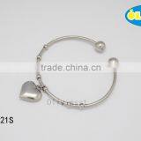 Olivia Jewelry New Fashion Heart Cuff Bracelet Jewelry Stainless Steel Open Cuff Bracelet thumbnail-1
