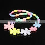 In Stock Promotional Gift Lovely Kids Plastic Bead Necklace And Bracelet