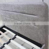 Concise Style Pulled Line Feature Fabric Double Bed thumbnail-2