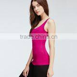 Cotton Plain Dye Ladies Slim Fit Tank Top for Women thumbnail-2